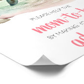 Poster Station d'enveloppe du Baby shower de tortue de me (Coin)