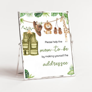 Poster Station d'enveloppe Tropical Safari Jungle Animals