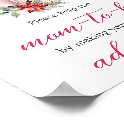 Poster Station d'enveloppes cadeau de Noël (Coin)