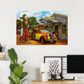 Poster Station d'essence - Livraison fraîche à Pie Town 1 (Bureau à domicile)