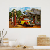 Poster Station d'essence - Livraison fraîche à Pie Town 1 (Cuisine)