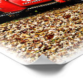 Poster Station d'essence Rétro Camion de camion de remorq (Coin)