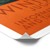 Poster Station d'hiver Yougoslavie Rivière yougoslave Vin (Coin)