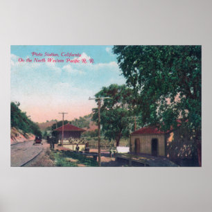 Poster Station du nord-ouest de Pacifique rr de Pieta