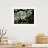 Poster Station Saint Lazare par Claude Monet (Cuisine)