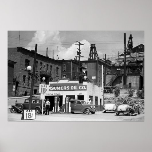 Poster Station-service, 1939 (Devant)