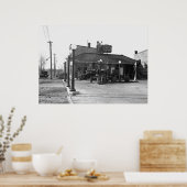 Poster Station-service ancienne : 1925 (Cuisine)