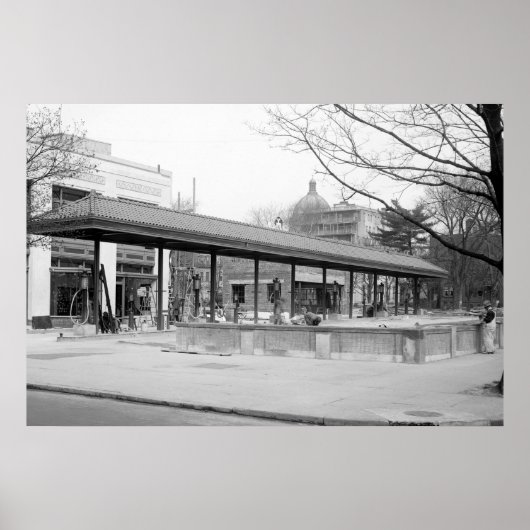 Poster Station-service DC, 1921 (Devant)