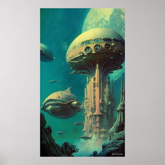 Poster Station Sirius - (42x24in Extra Long) (Avec logo) (Devant)