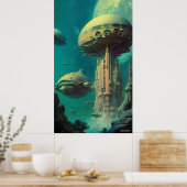 Poster Station Sirius - (42x24in Extra Long) (Avec logo) (Cuisine)