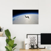 Poster Station spatiale internationale (Bureau à domicile)