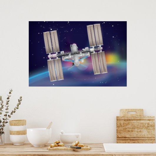 Poster Station spatiale internationale (Cuisine)