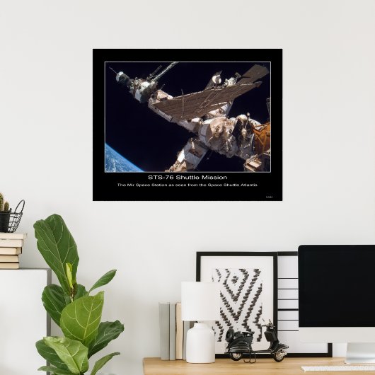Poster Station spatiale Mir (Bureau à domicile)