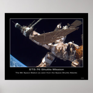 Poster Station spatiale Mir