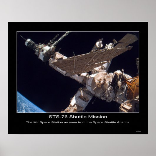 Poster Station spatiale Mir (Devant)