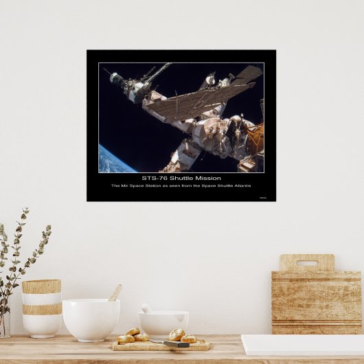 Poster Station spatiale Mir (Cuisine)
