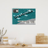Poster Station spatiale orbitale Matchbox Art Print, Russ (Cuisine)