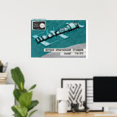 Poster Station spatiale orbitale Matchbox Art Print, Russ (Bureau à domicile)