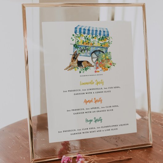 Poster Station Spritz | Boisson Portrait de Compagnie Mar