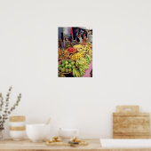 Poster Stationnement de fruits et légumes (Cuisine)