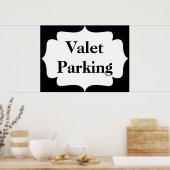 Poster Stationnement Valet (Cuisine)