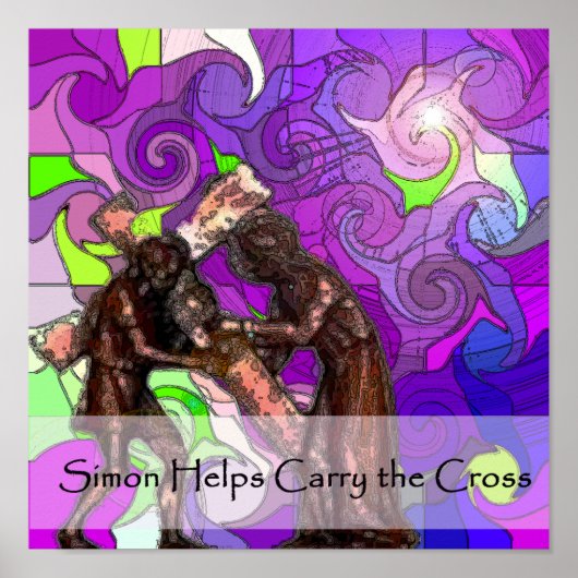 Poster Stations de la Croix 8 (Devant)