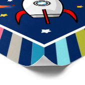 Poster Statistiques de naissance Astronaute Garçon Bébé F (Coin)