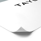 Poster Statistiques de naissance Couleur personnalisée &  (Coin)