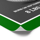 Poster Statistiques de naissance de bébé balle de golf mo (Coin)