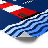 Poster Statistiques de naissance de bébé garçon nautique (Coin)