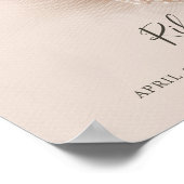 Poster Statistiques de naissance de bébé moderne simple e (Coin)