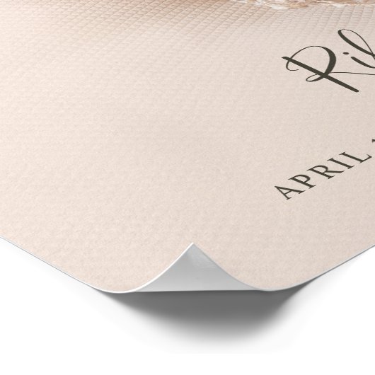 Poster Statistiques de naissance de bébé moderne simple e (Coin)