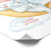 Poster Statistiques de naissance de l'éléphant de bébé mi (Coin)