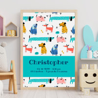 Statistiques de naissance Imprimer Chiens amusants