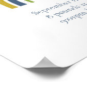 Poster Statistiques de naissance Rainbow Boho New Baby Bo (Coin)