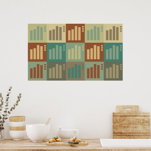 Poster Statistiques Pop Art (Cuisine)