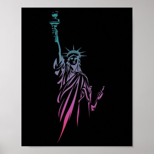 Poster Statue 4 juillet De La Liberté (Devant)