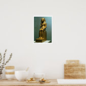 Poster Statue assise d'un pharaon, Nouveau Royaume (pierr (Cuisine)