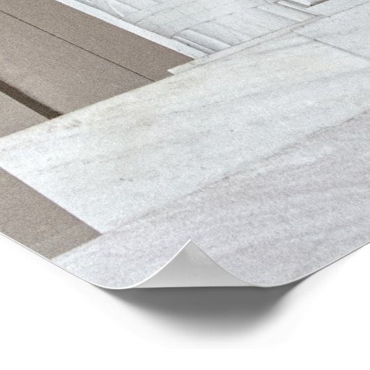 Poster Statue d'Abraham Lincoln (Coin)