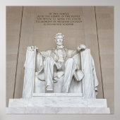 Poster Statue d'Abraham Lincoln (Devant)
