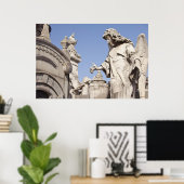 Poster Statue d'angle près dans le cimetière de La Recole (Bureau à domicile)