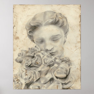 Poster Statue dans le Jardin I