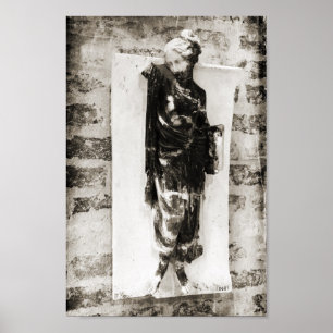 Poster Statue de Berlin Noir + Blanc