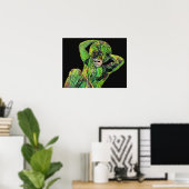 Poster Statue de Bismarck, Berlin, Atlas du Dieu grec, Ba (Bureau à domicile)