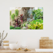 Poster Statue de Bouddha Garden Art mur (Cuisine)