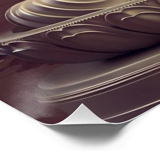 Poster Statue de bouddha serène dans paysage paisible 3D (Coin)