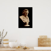 Poster Statue de buste de Beethoven (Cuisine)