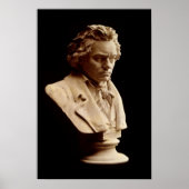 Poster Statue de buste de Beethoven (Devant)