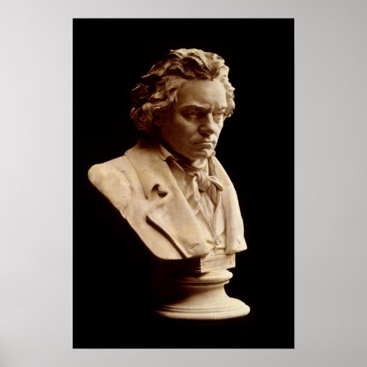 Poster Statue de buste de Beethoven (Devant)