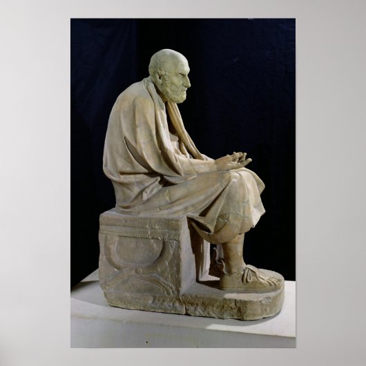 Poster Statue de Chrysippus le philosophe grec (Devant)